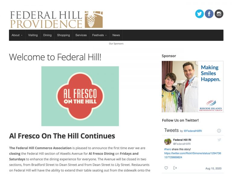 Land Interactive Launches Federal Hill, Providence Website